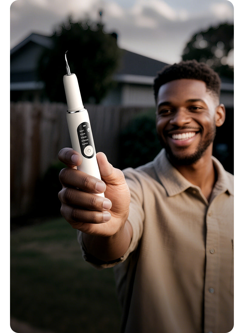 Experience a deeper clean anywhere with our portable electric toothbrush. Choose SOFT, COMFORT, or STRONG mode for a personalized brushing experience.