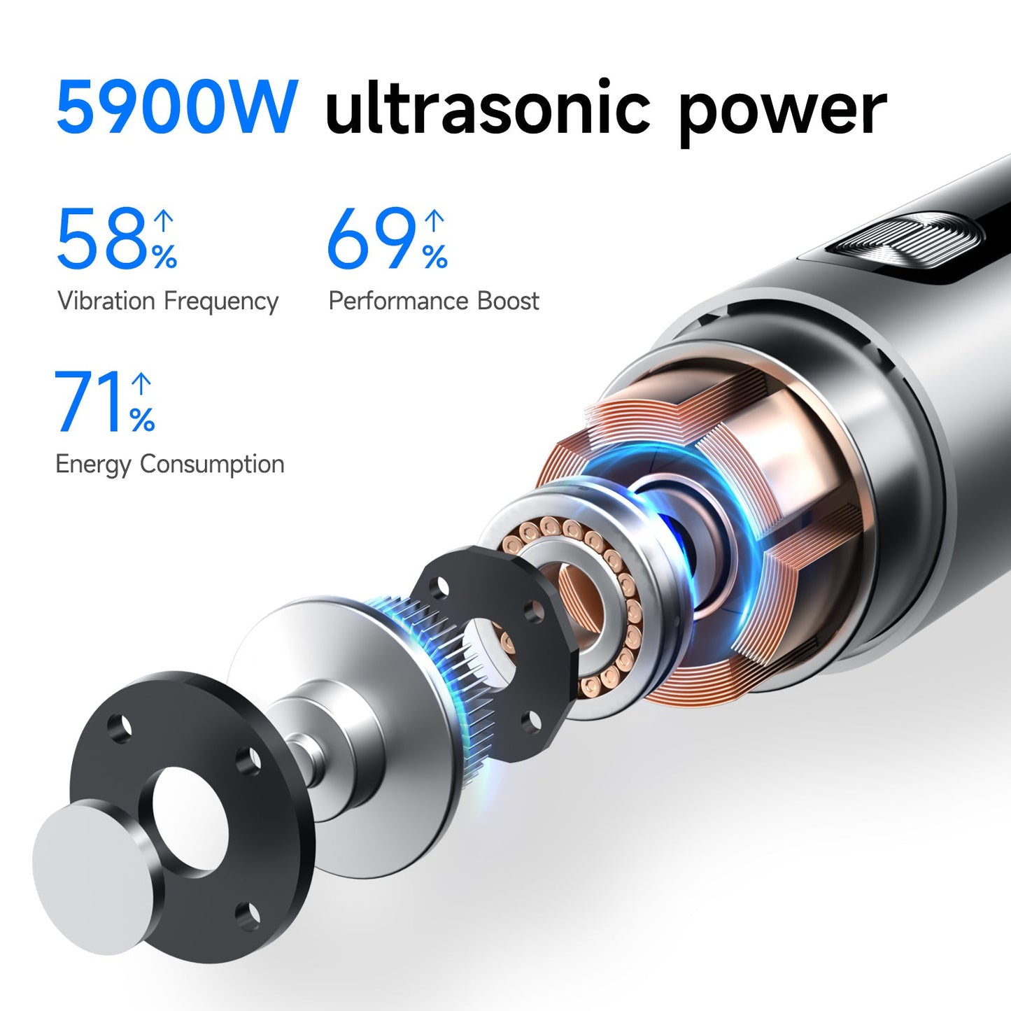 T10 Ultrasonic Tooth Cleaner - CURVY MOON