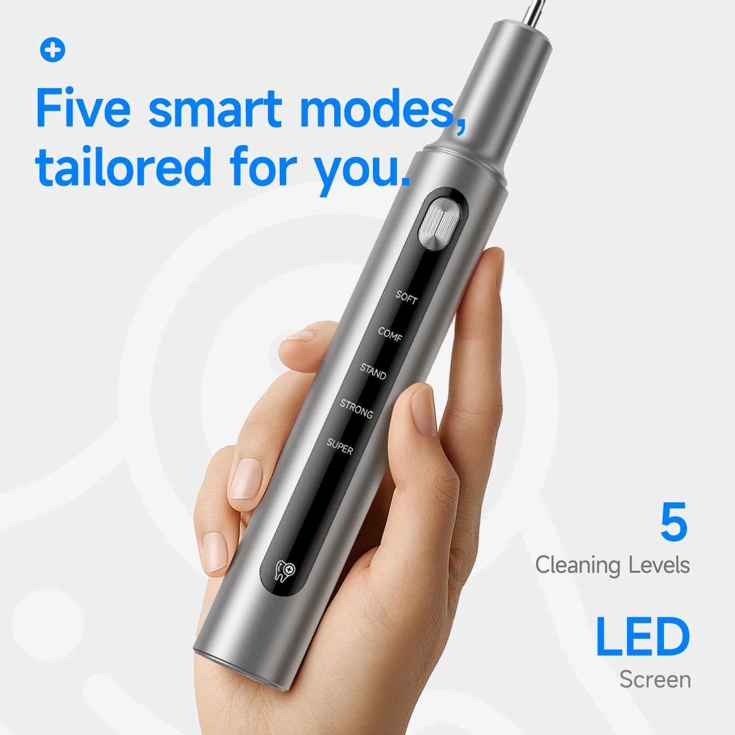 T10 Ultrasonic Tooth Cleaner - CURVY MOON