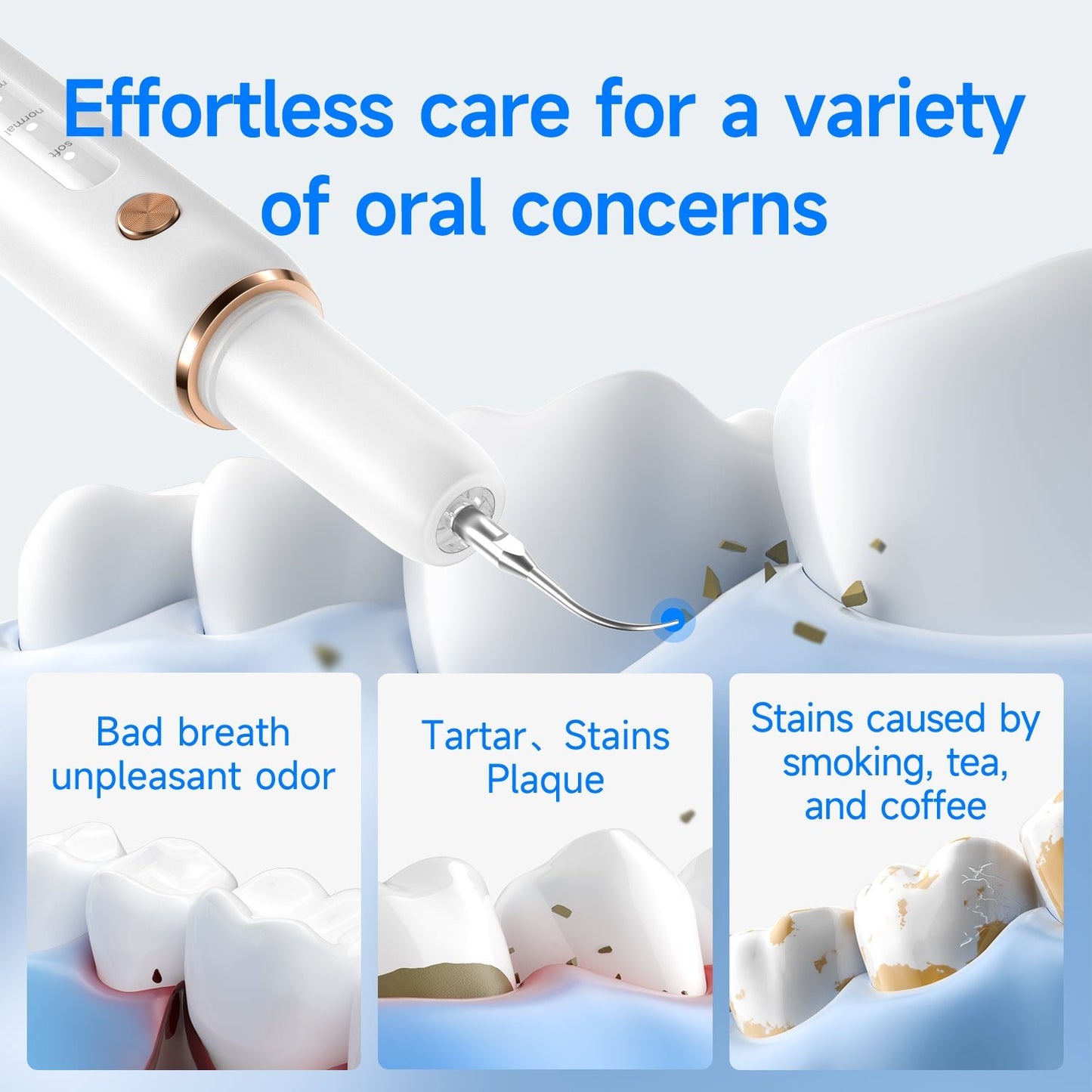 T4 Ultrasonic Tooth Cleaner - CURVY MOON