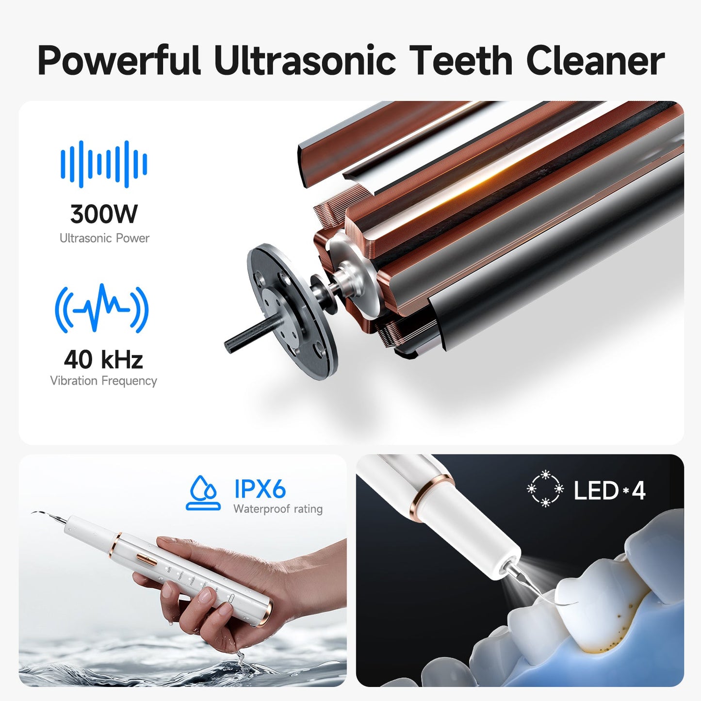T5 Pet Ultrasonic Tooth Cleaner - CURVY MOON