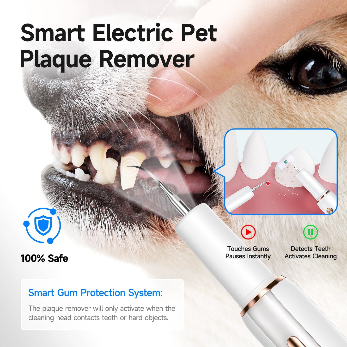 T5 Pet Ultrasonic Tooth Cleaner - CURVY MOON