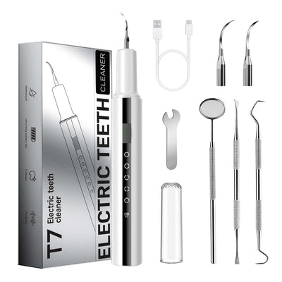 T7 Ultrasonic Tooth Cleaner | Advanced Plaque & Tartar Removal - CURVY MOON