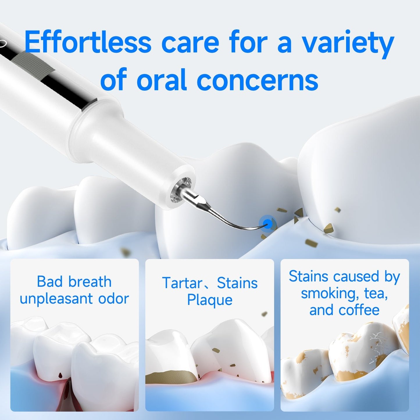 T7 Ultrasonic Tooth Cleaner - CURVY MOON