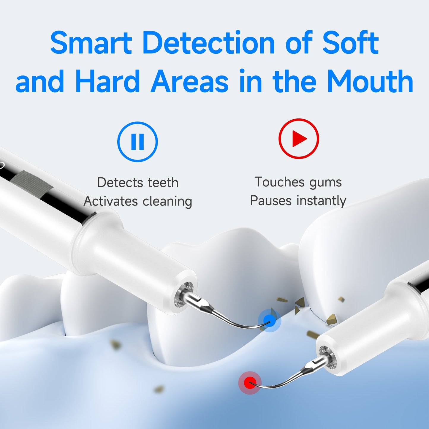 T7 Ultrasonic Tooth Cleaner - CURVY MOON