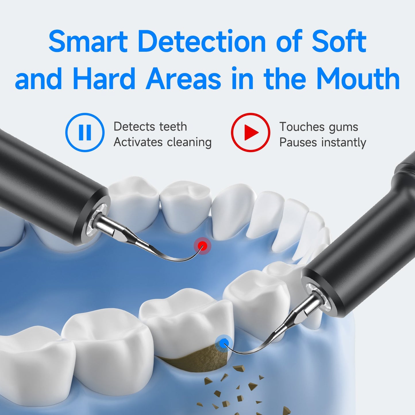 T8 Ultrasonic Tooth Cleaner - CURVY MOON