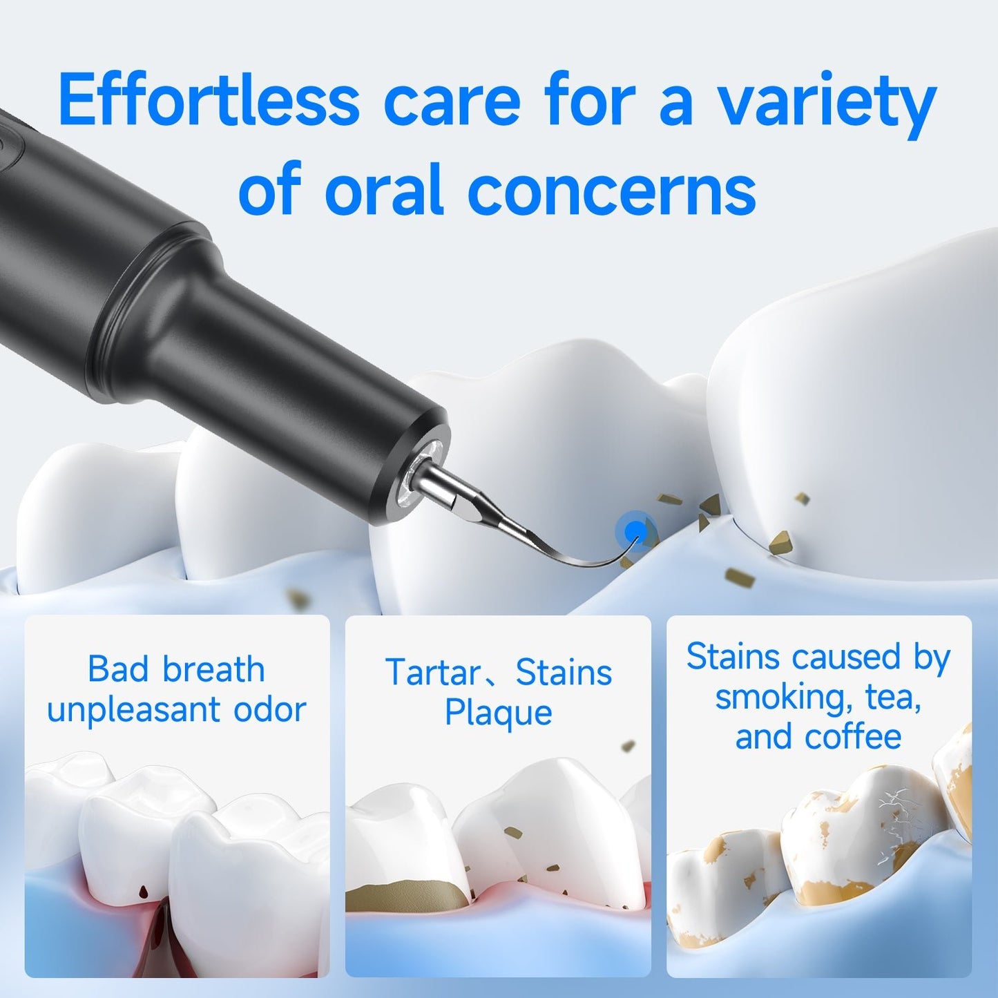 T8 Ultrasonic Tooth Cleaner - CURVY MOON