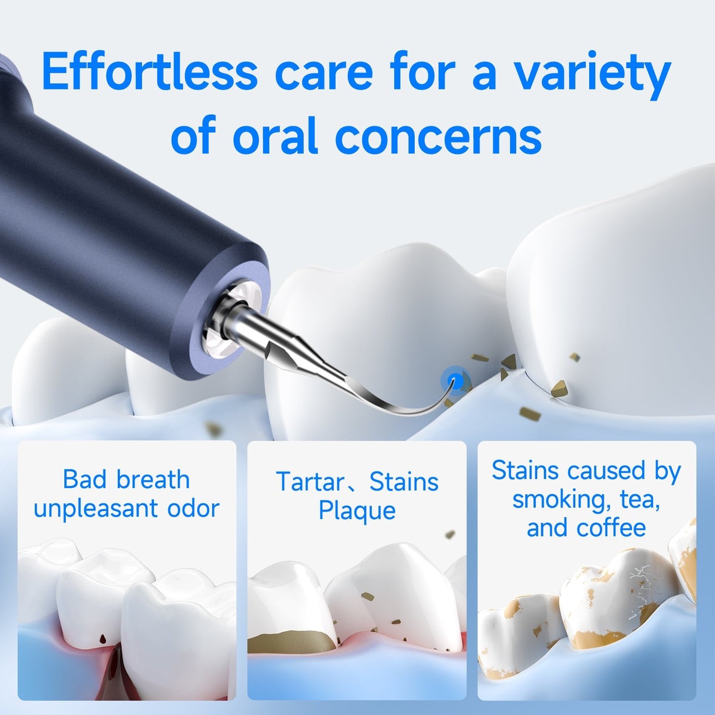 T9 Ultrasonic Tooth Cleaner - CURVY MOON