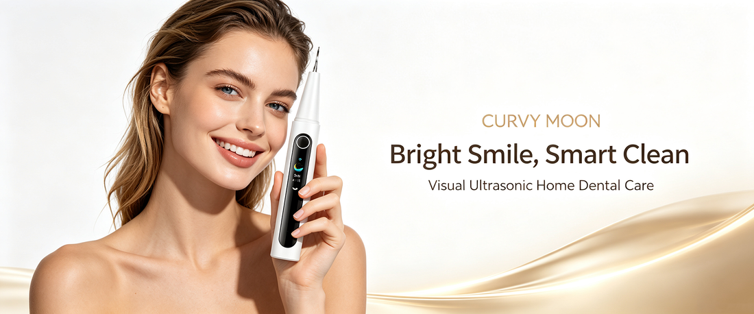 Handheld ultrasonic scaler for at-home oral care