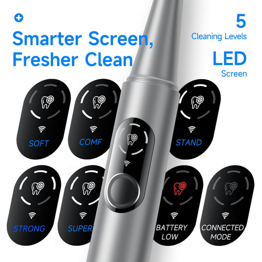 M1 Ultrasonic Tooth Cleaner - CURVY MOON