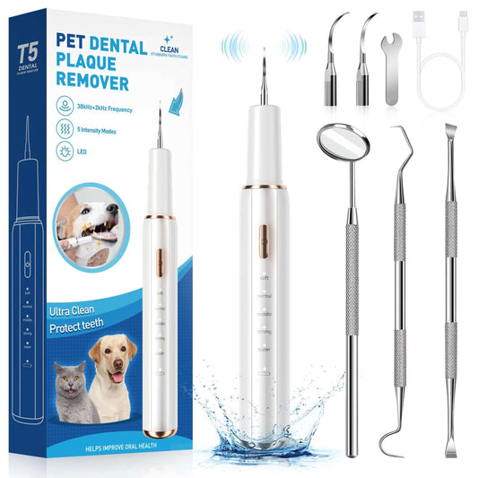 T5 Pet Ultrasonic Tooth Cleaner - CURVY MOON